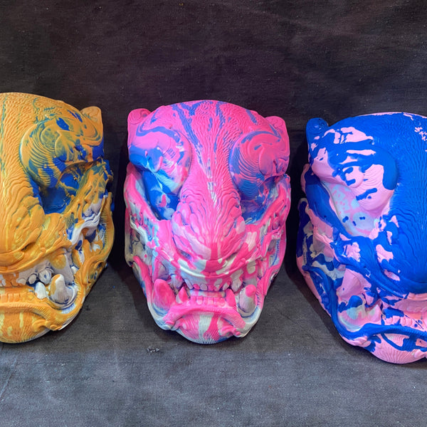 SILAS SPECIAL- SPLATTER PATTERN ORNATE PANTHER BLANK MASKS