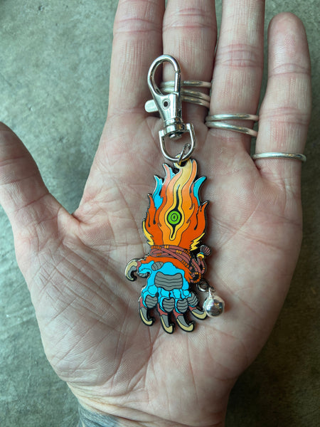 LUCKY MONSTER PAW GLOWING EYE CHARM ( LOOSE CLIP )