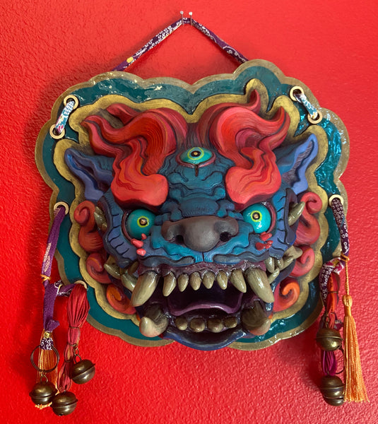 LUCKY MAW HOUSE HOWLER- ONE OF A KIND FINISHED WALL PLAQUE