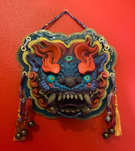 LUCKY MAW HOUSE HOWLER- ONE OF A KIND FINISHED WALL PLAQUE