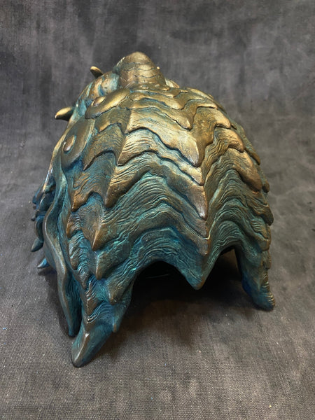 FAUX COPPER PATINA SENTINEL MASK