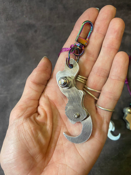 SHITTY KITTY RETRACTABLE CLAW CHARM ALUMINUM PREORDER