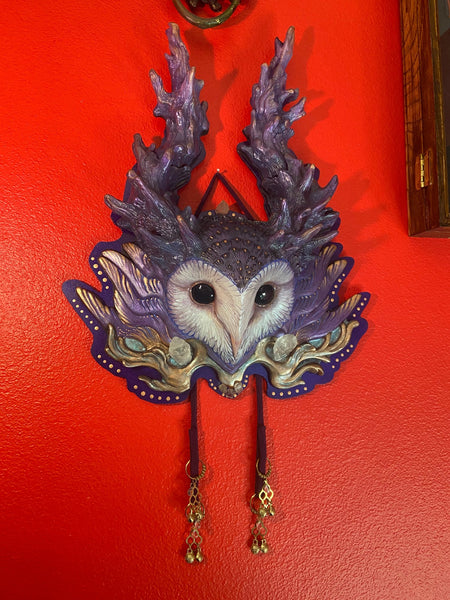 WILDWOOD OWL WALL PLAQUE SCULPTURE #3