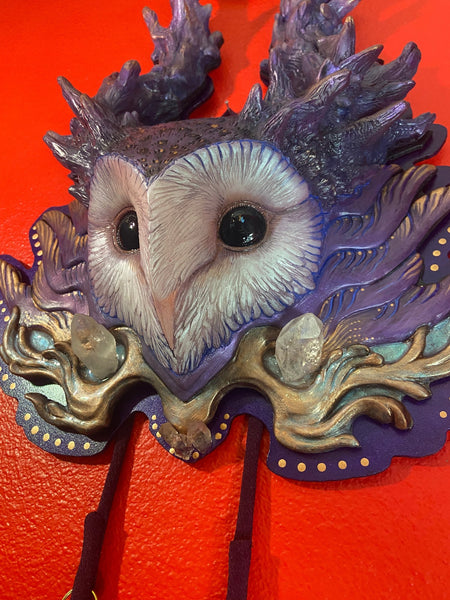 WILDWOOD OWL WALL PLAQUE SCULPTURE #3