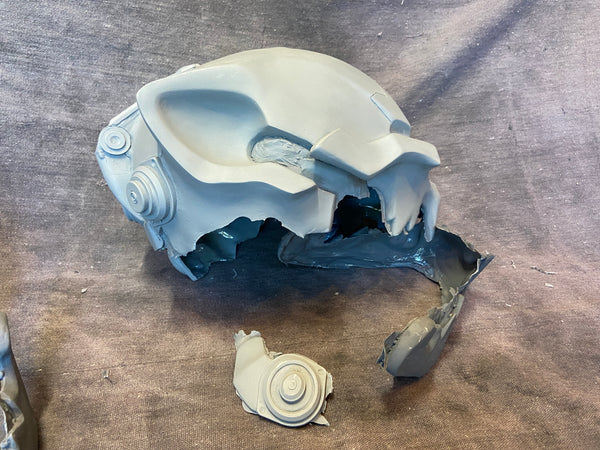 MISCAST SPACE CAT HELMET BLANK KIT- READY TO SHIP- DISCOUNTED