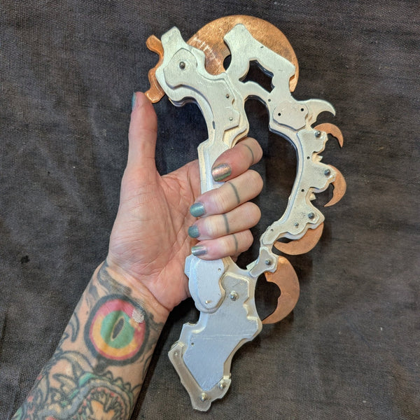 ALIEN AXE PROP- ALUMINUM/COPPER METAL PROTOTYPE