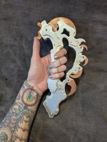 ALIEN AXE PROP- ALUMINUM/COPPER METAL PROTOTYPE