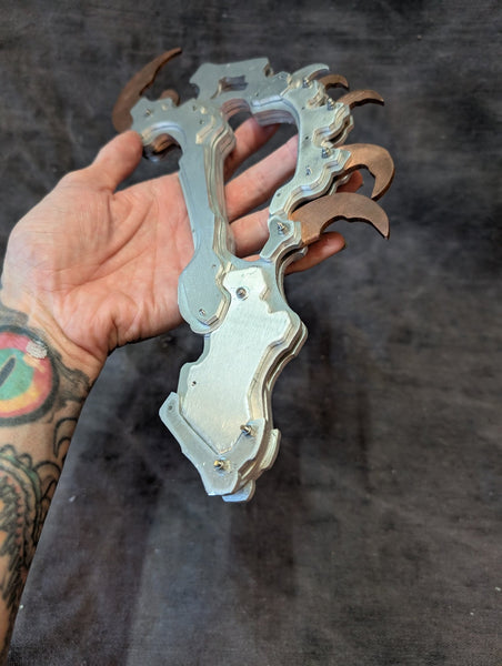 ALIEN AXE PROP- ALUMINUM/COPPER METAL PROTOTYPE