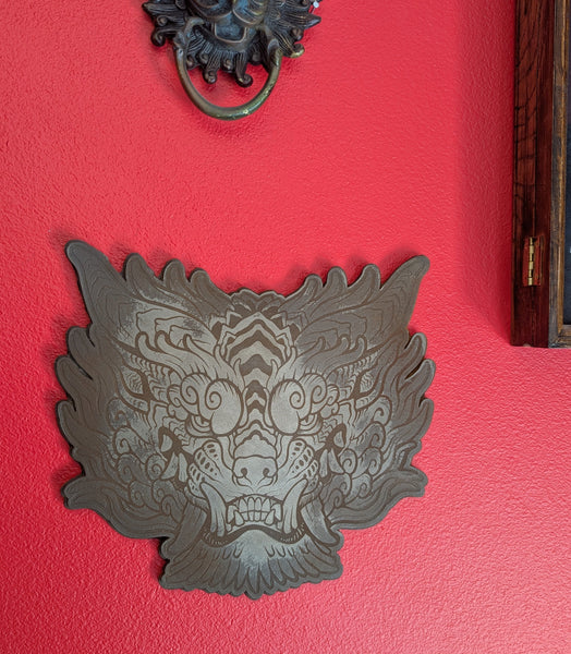 SENTINEL COLD CAST METAL WALL PLAQUE