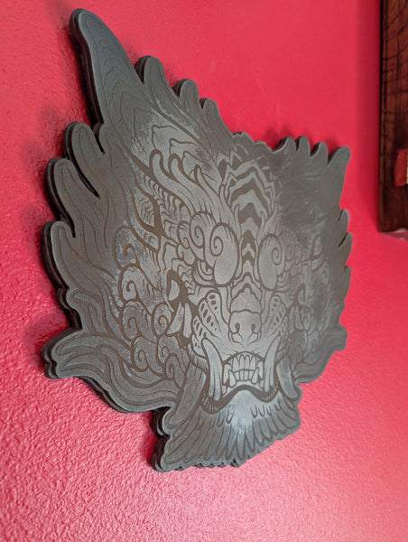 SENTINEL COLD CAST METAL WALL PLAQUE