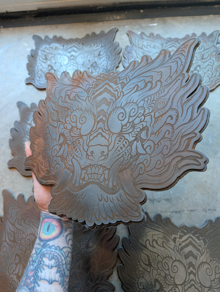 SENTINEL COLD CAST METAL WALL PLAQUE
