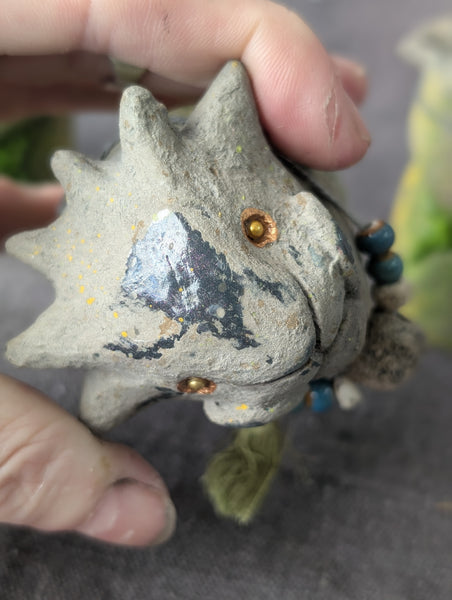 MINI FAUX STONE EFFIGY STATUE (OPAL)