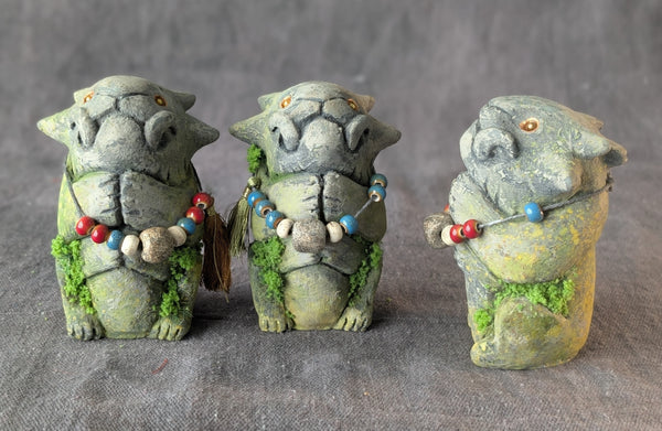 MINI FAUX STONE EFFIGY STATUE