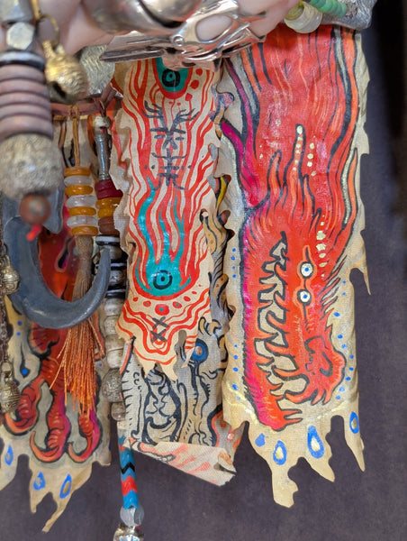 WARDING PAW REAL PEWTER WALL TALISMAN