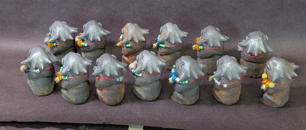 COLD CAST IRON 3.5" EFFIGY FINISHED FIGURE