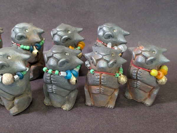 COLD CAST IRON 3.5" EFFIGY FINISHED FIGURE