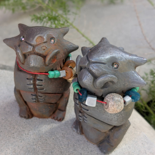 COLD CAST IRON 3.5" EFFIGY FINISHED FIGURE