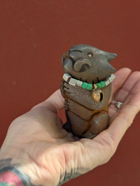 COLD CAST IRON 3.5" EFFIGY FINISHED FIGURE