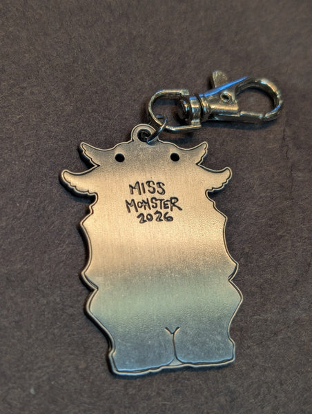 "IRON" EFFIGY METAL 2.5" CHARM  **SHIPPING NOW**