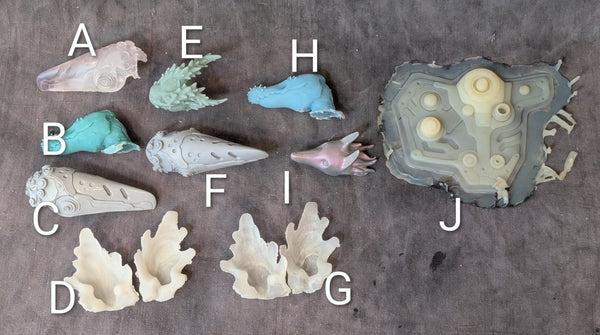 DOLL HEAD/ EAR/ SILICONE JACKET BACK CASTS