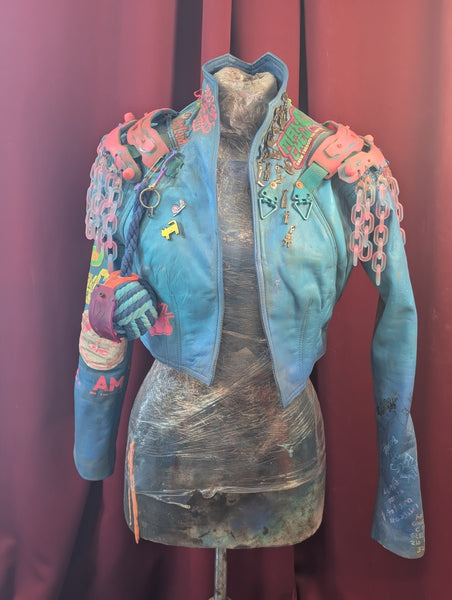 SHITTY KITTY LEATHER JACKET RELIC