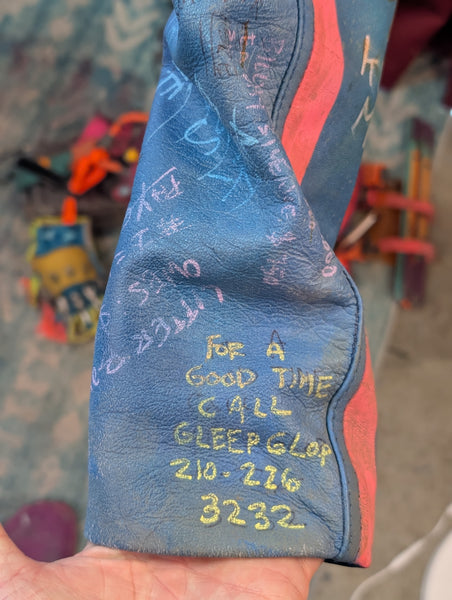SHITTY KITTY LEATHER JACKET RELIC