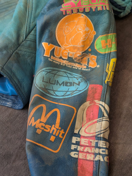 SHITTY KITTY LEATHER JACKET RELIC