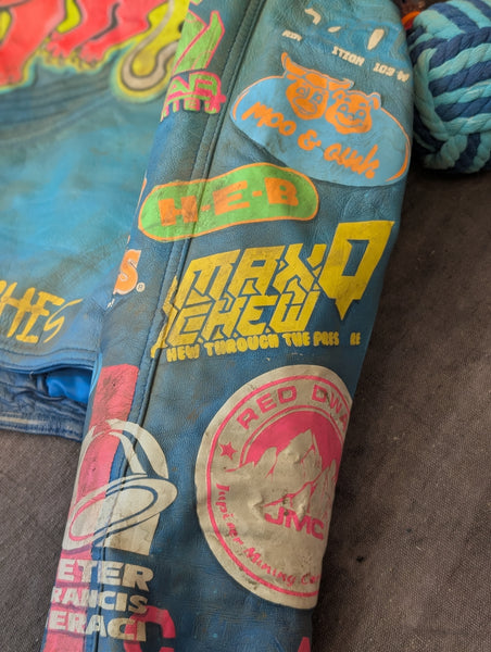 SHITTY KITTY LEATHER JACKET RELIC