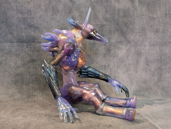 SPACE WEREWOLF ALPHARD- OOAK POSEABLE BALL JOINTED DOLL