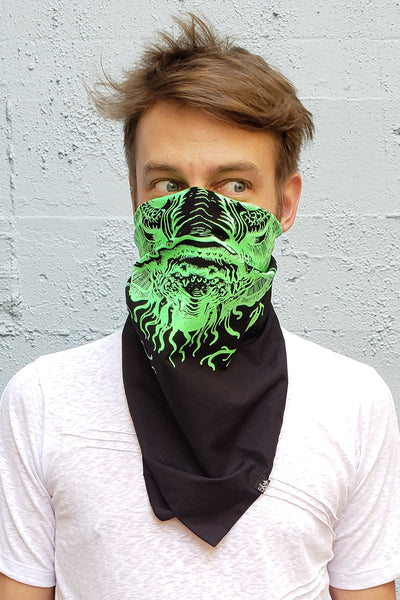 LAGOON CREATURE BANDANA -GLOW IN THE DARK-