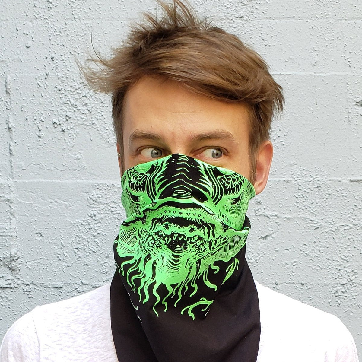 LAGOON CREATURE BANDANA -GLOW IN THE DARK-