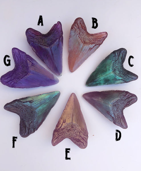 MEGALODON CAST GLOW SHARK TOOTH