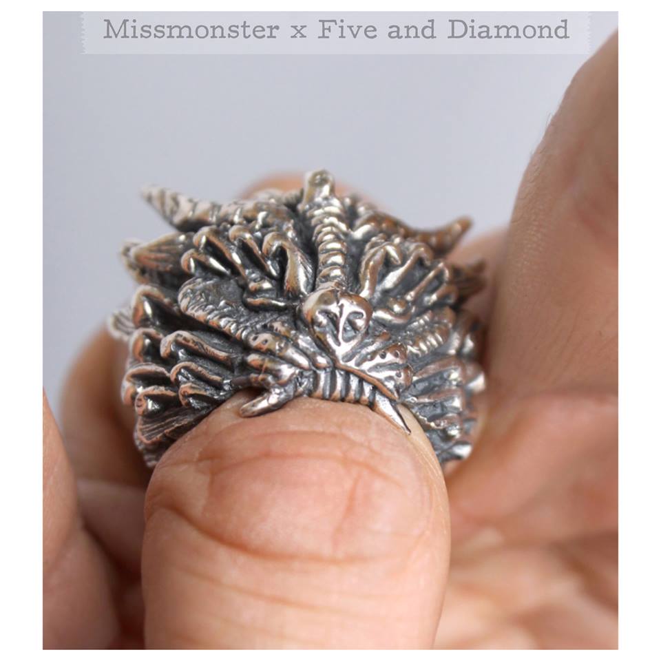 FOO DOG RING (SILVER) - Main Image