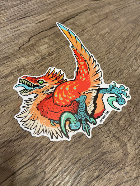 RAPTOR ZOOMIES HOLOGRAPHIC STICKER 2 PACK