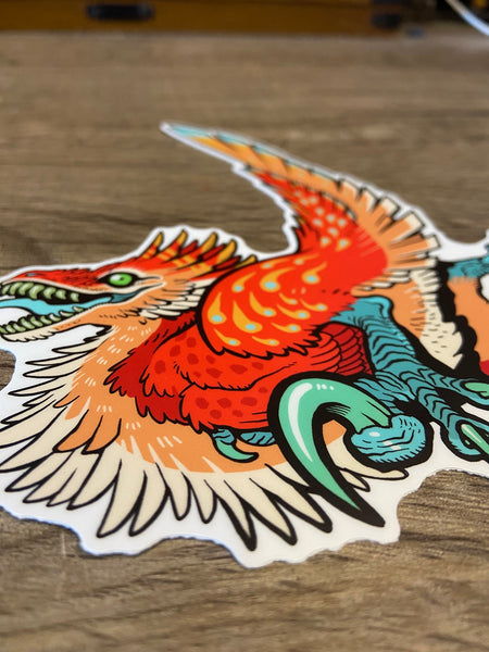 RAPTOR ZOOMIES HOLOGRAPHIC STICKER 2 PACK