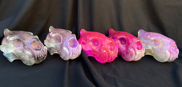 SPIRIT HOUSE CRYSTAL SKULL -PINKY PURPLES