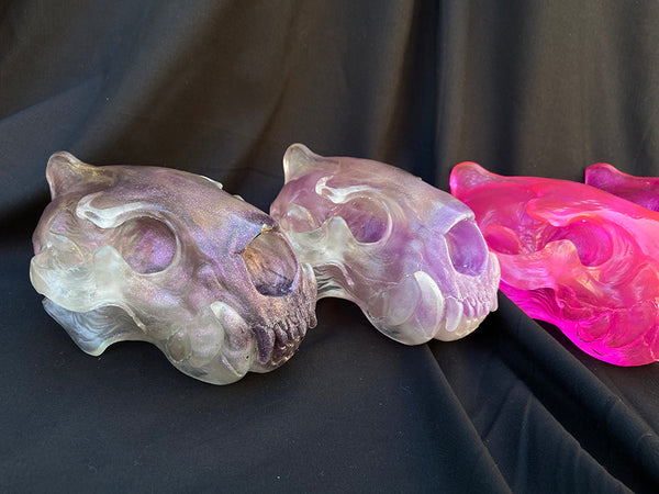 SPIRIT HOUSE CRYSTAL SKULL -PINKY PURPLES