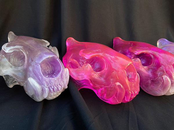 SPIRIT HOUSE CRYSTAL SKULL -PINKY PURPLES