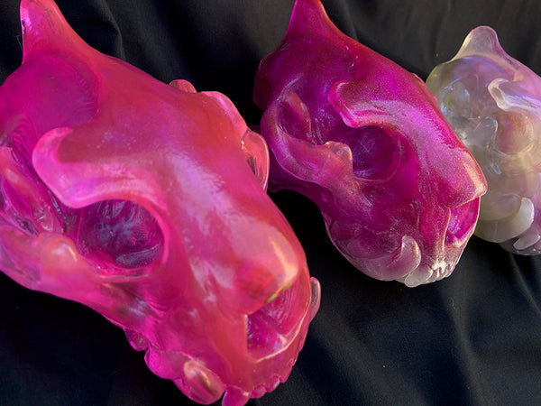 SPIRIT HOUSE CRYSTAL SKULL -PINKY PURPLES