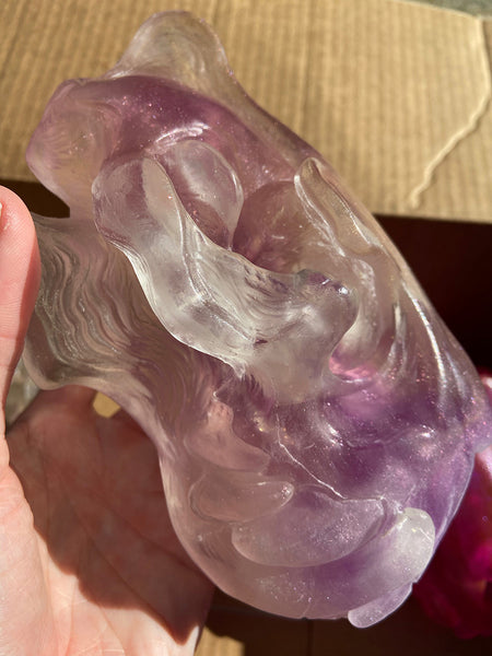 SPIRIT HOUSE CRYSTAL SKULL -PINKY PURPLES