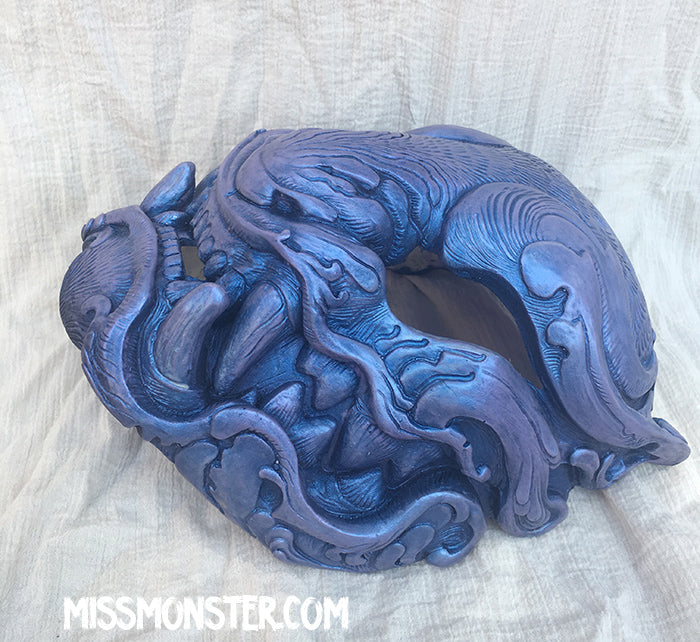 ORNATE PANTHER MASK- COLOR CHANGING IRIDESCENT