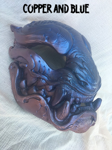 ORNATE PANTHER MASK- COLOR CHANGING IRIDESCENT