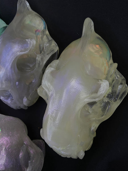 SPIRIT HOUSE GLOW IN THE DARK CRYSTAL SKULL