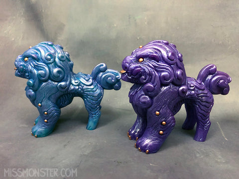 FOO DOG BLEP- SOLID IRIDESCENT FIGURE