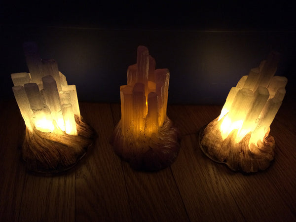 CAST CRYSTAL LED LIGHT- SELENITE