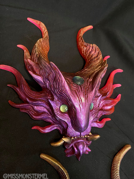 PANOPTES BEAST WALL SCULPTURE- PAINTED