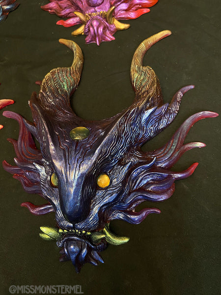 PANOPTES BEAST WALL SCULPTURE- PAINTED