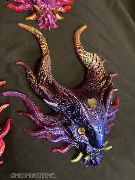 PANOPTES BEAST WALL SCULPTURE- PAINTED