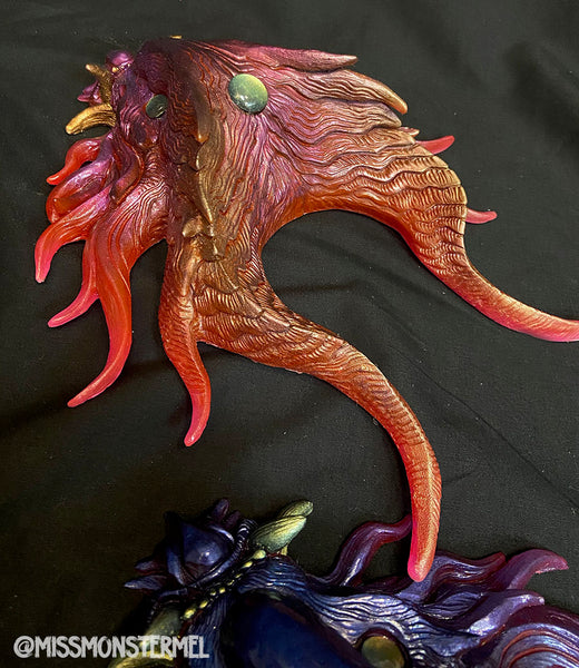 PANOPTES BEAST WALL SCULPTURE- PAINTED