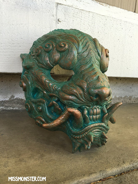 SENTINEL- FINISHED MASK- COPPER PATINA